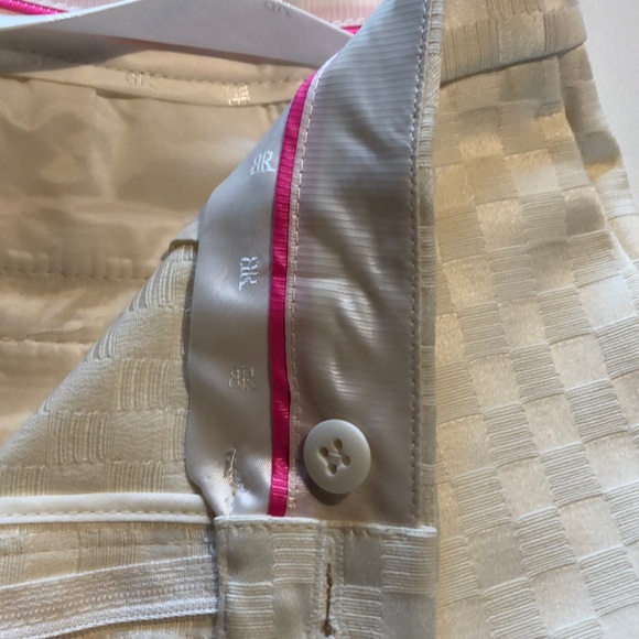 Cream checked Banana republic Hampton Pants - Picture 3 of 4